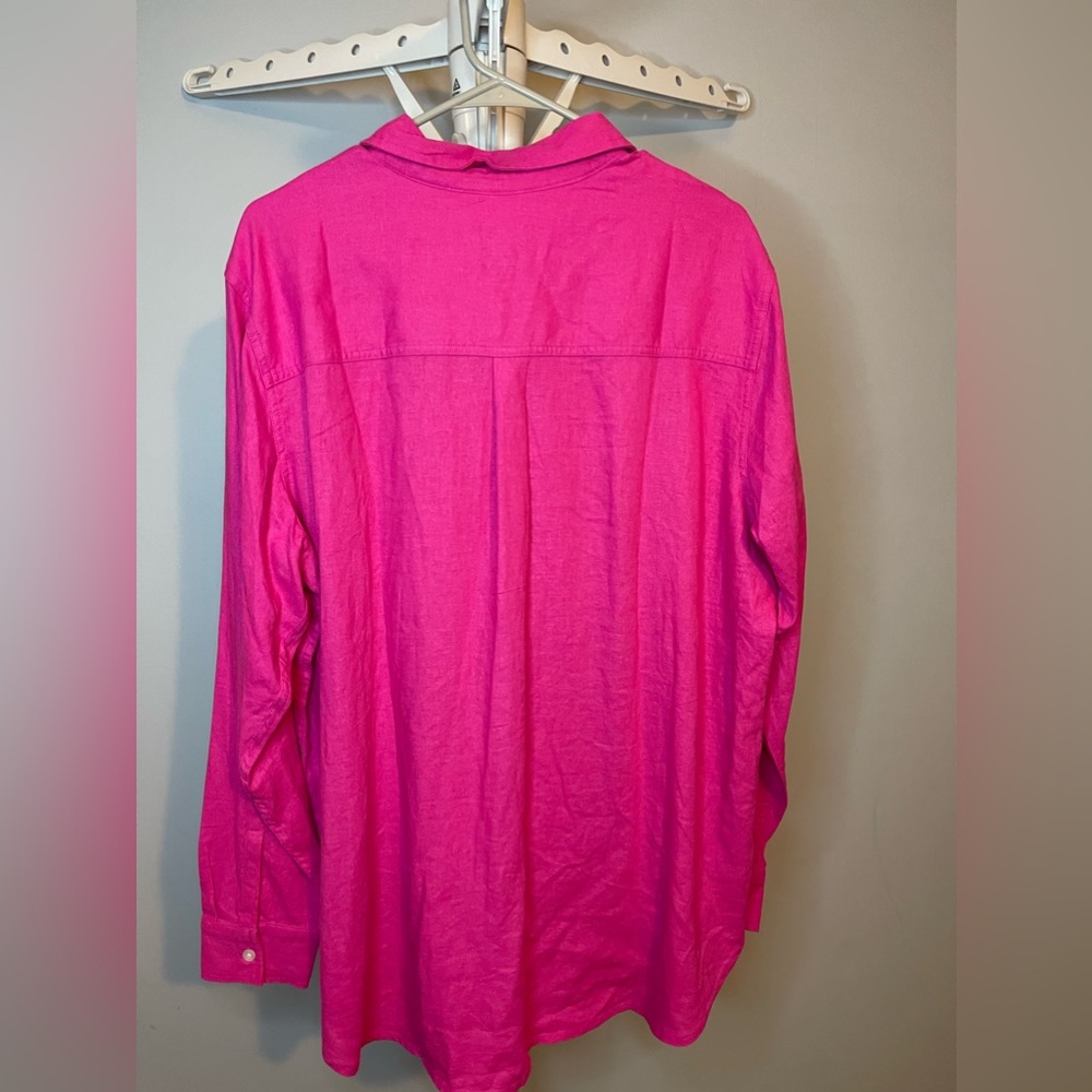 NWT Gap Lady’s Linen Button Down size XL - Picture 4 of 4